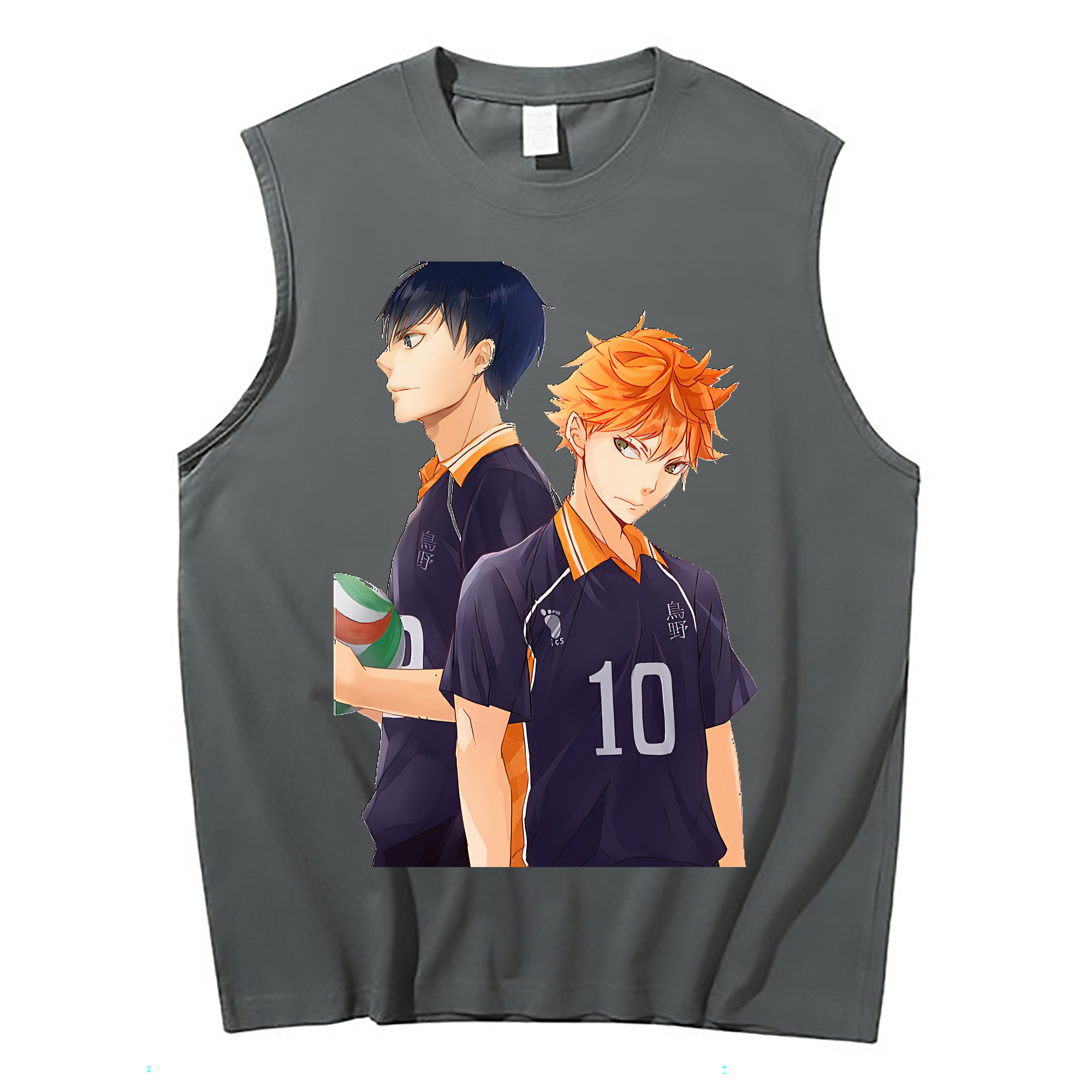 （画像用） ハイキュー!! Haikyu!! コットン100％タンクトップ（フロントプリント）